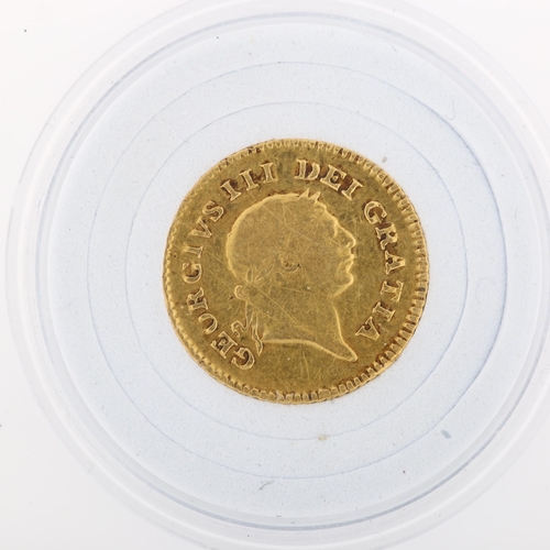 1158 - A George III 1806 gold third guinea coin