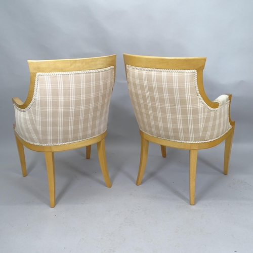 2048 - A pair of contemporary Biedermeier chairs, by Mary Fox Linton