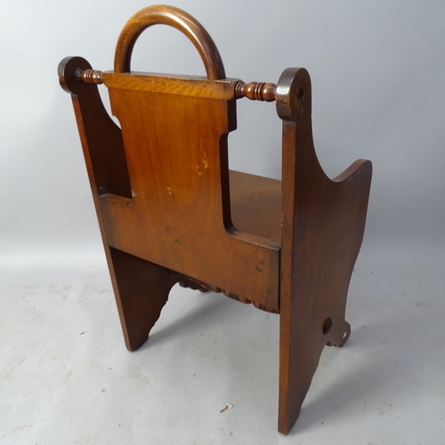 2091 - A 19th century Aesthetic mahogany hall chair, in the manner of Richard Bridgens