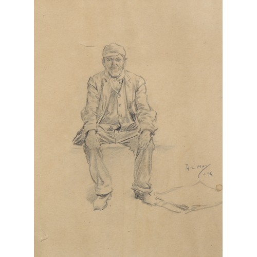 726 - Phil May (1864 - 1903), 3 original pen an ink illustrations, sheet size 36cm x 26cm, unframed