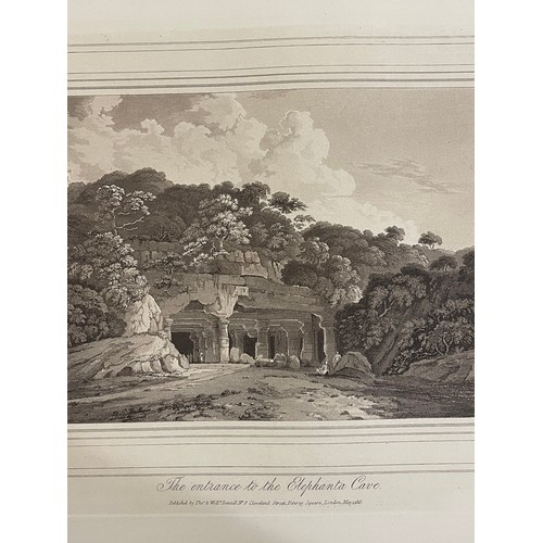 694 - Thomas and William Daniell, 4 x 19th century aquatints of Indian subjects, including the elephant's ... 