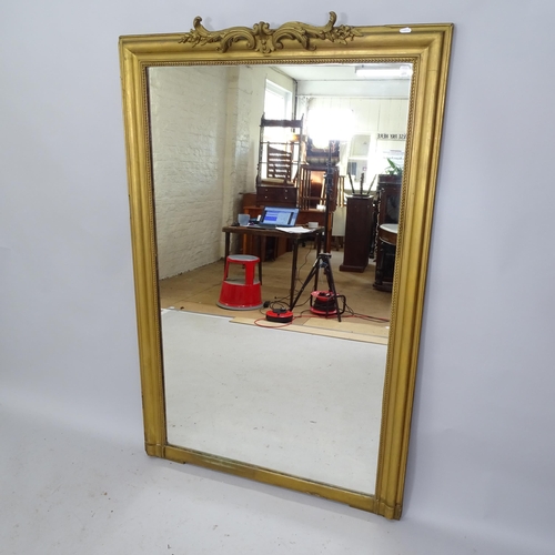 2216 - A 19th Gilt framed wall mirror, 108cm x 165cm