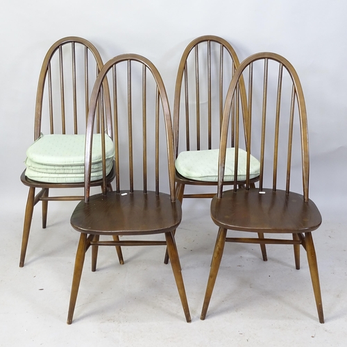 2247 - A mid-century set of four Ercol Quaker dining chairs.