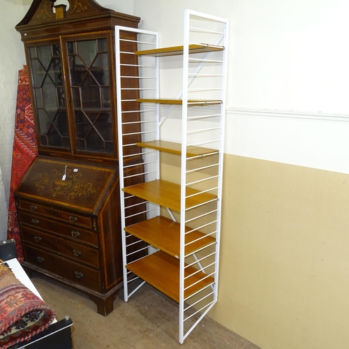 2255 - A mid-century single Ladderax section with six shelves. 63cm x 200cm x 36cm