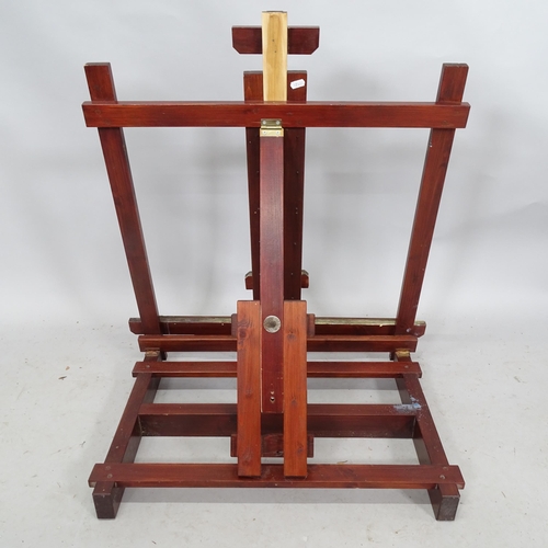 2274 - A mahogany adjustable table-top artists easel. 75cm x 90cm (extending to 122cm)