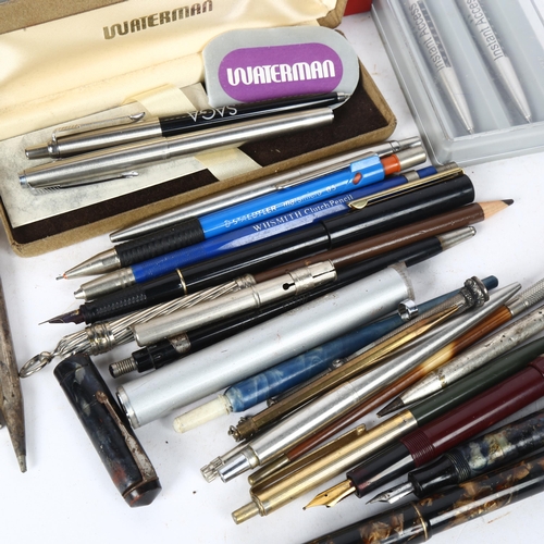 149 - A group of various fountain and other pens, to include Watermans etc