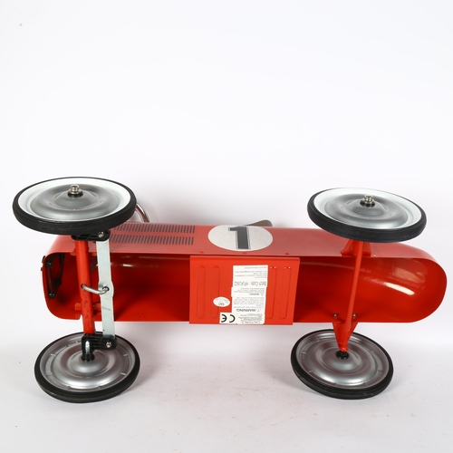 75 - A child's metal ride-on toy car, length 75cm