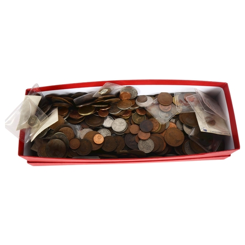 79 - A box of British and world coins