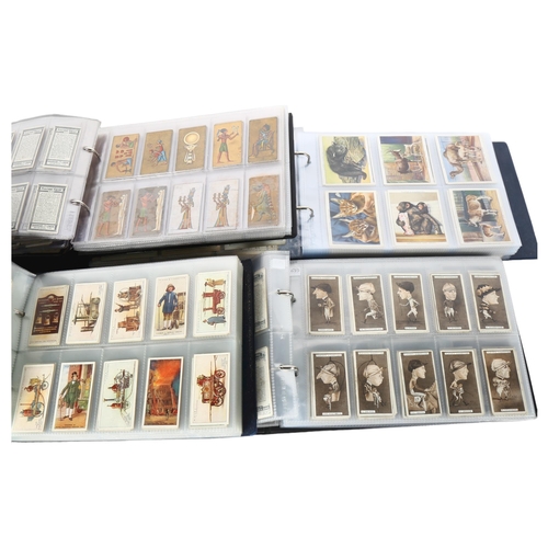 81 - 4 albums of WD & HO Wills Steven Mitchell & Son John Player & Sons cigarette cards, including raceho... 