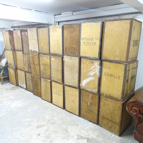 2554 - 27 vintage tea chests