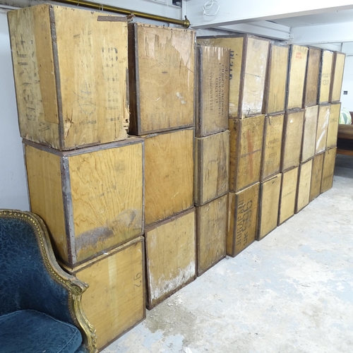 2554 - 27 vintage tea chests