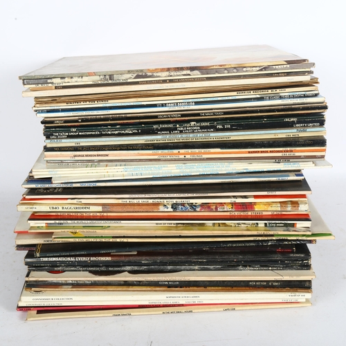 218 - A quantity of vinyl LPs, including Roxy Music, Style Council, Duke Ellington, Paul Simon, Frank Sina... 