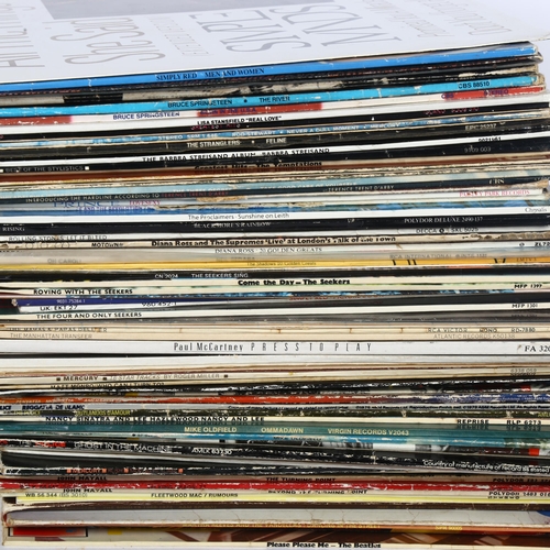 222 - A quantity of vinyl LPs, including Rush, The Beatles, John Mayall, Talking Heads, George Michael etc