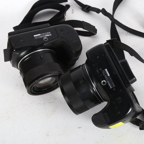 235 - A pair of Sony Cyber Shot DSC-HX400V digital bridge cameras, with Karl Zeiss lenses