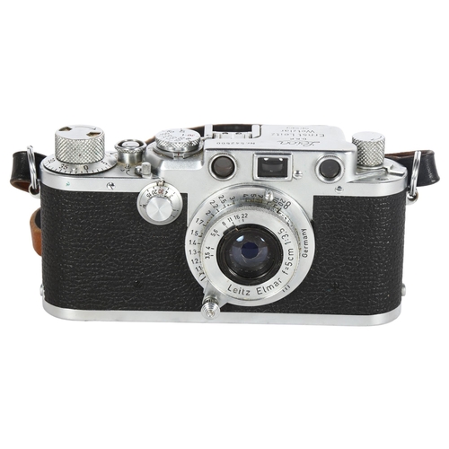 236 - LEICA - a Rangefinder camera, serial no. 542500, a Leitz Elmar lens F=5cm 1:35