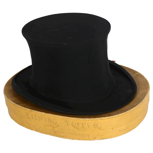 263 - A Vintage Austin Reed Ltd of Regent Street London, opera hat with original box, no size, measurement... 