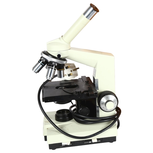 266 - A Vintage microscopy by Paralex, XSP-18S monocular biological microscope, patent no./serial no. 9285... 