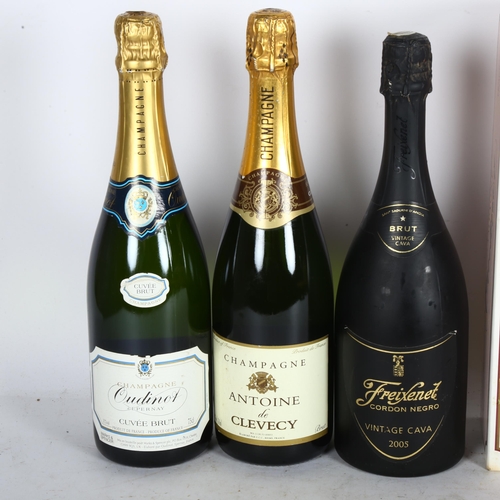 282 - A quantity of Vintage Cava and Champagne, including Champagne Antoine de Clevecy etc (6)