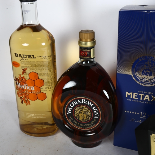 287 - A quantity of Brandy and various other spirits European in origin, all unopened and in presentation ... 