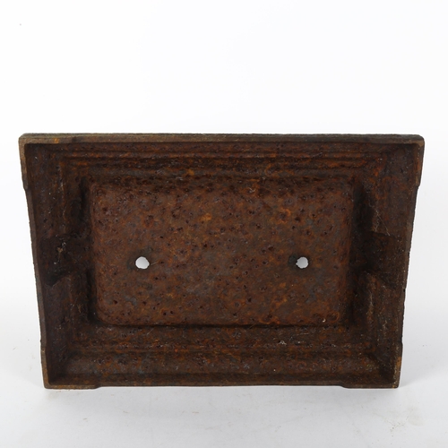 323 - An Antique Victorian boot scraper, 36cm x 24cm