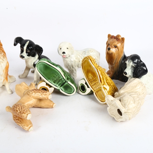 441 - A group of Sylvac dogs, including a Collie, 16cm, and 1 other dog