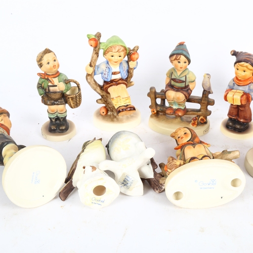 460 - A boxed Hummel doll, and 11 small Hummel and Goebels figures, 4 boxed