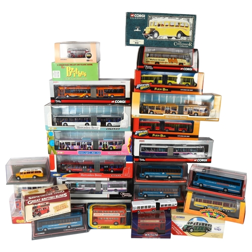 561 - A quantity of Corgi, The Great British Buses, Oxford Diecast, The Original Bus Company diecast vehic... 