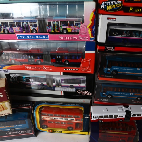 561 - A quantity of Corgi, The Great British Buses, Oxford Diecast, The Original Bus Company diecast vehic... 