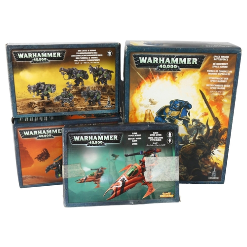 564 - WARHAMMER - 4 boxes of Games Workshop Warhammer 40,000 plastic assembly toys (4)