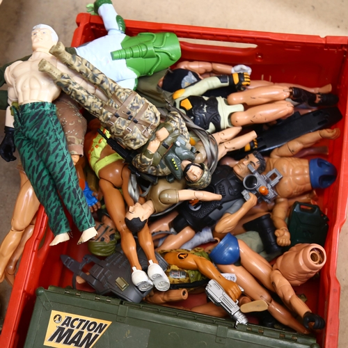 586 - Action Man dolls, and other figures