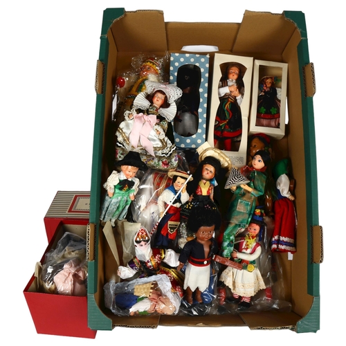 594 - A quantity of Vintage National Costume dolls, including various boxed dolls etc