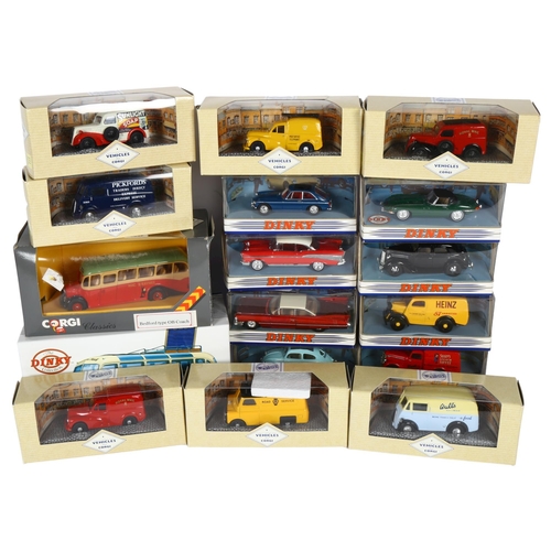 597 - A quantity of Dinky Matchbox, Corgi and the Dinky Collection diecast vehicles, all vehicles are boxe... 