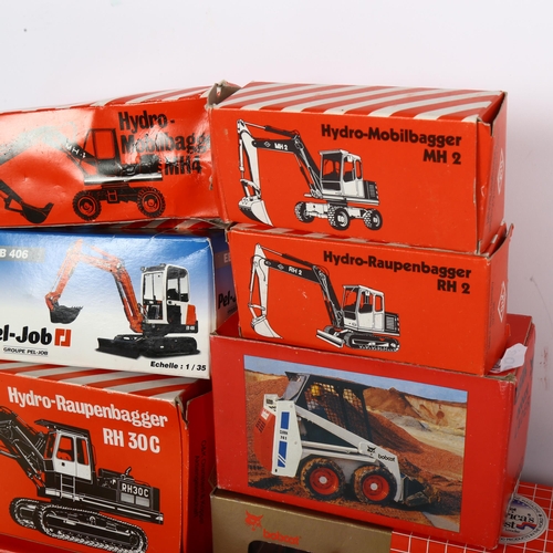 598 - A quantity of German diecast construction vehicles, manufactured by O & K Orenstein & Kobbel, and Bo... 