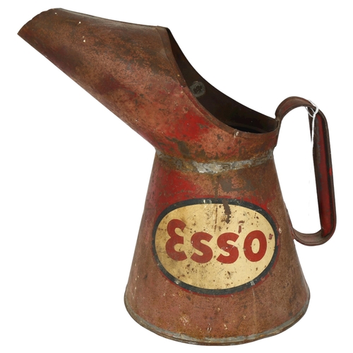 600 - A large Vintage Esso motor oil can, height 28cm