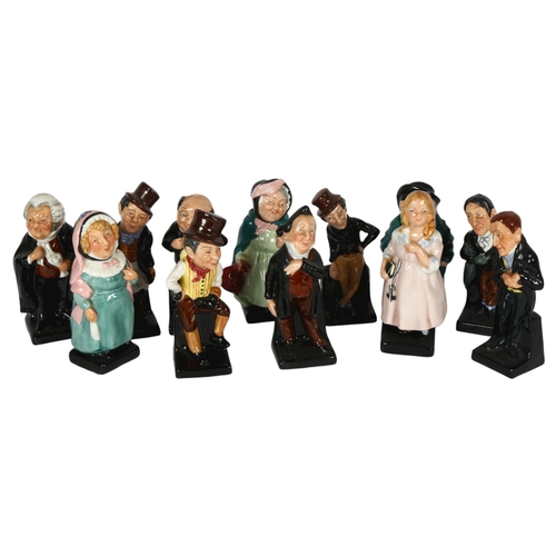 617 - A set of 12 Royal Doulton Dickens figures, tallest Little Nell, 10.5cm