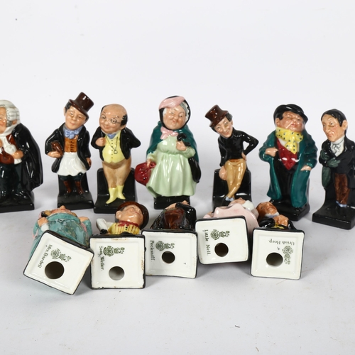 617 - A set of 12 Royal Doulton Dickens figures, tallest Little Nell, 10.5cm