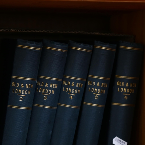 636 - 6 volumes of Old And New London, and 2 volumes of Greater London, illustrated