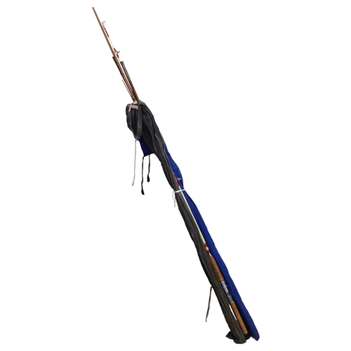 662 - Split cane fishing rod, fishing reels, and other angling equipment