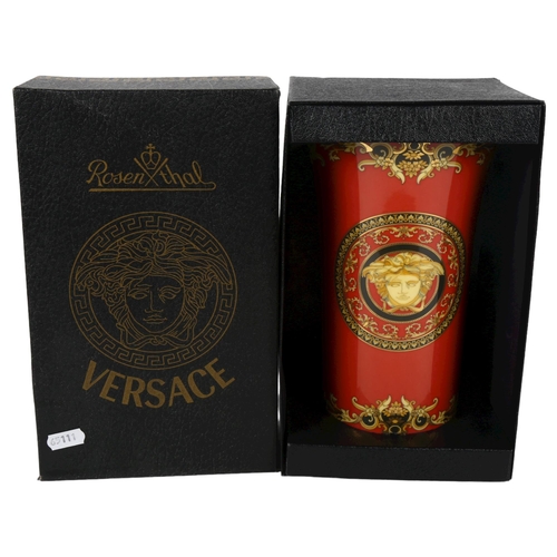 677 - A boxed Rosenthal vase for Versace, 24cm