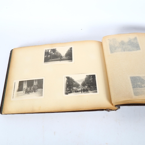 745 - A German Second World War Period photograph album, including military subjects