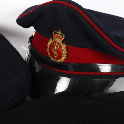 750 - A Canadian Medical Corps peaked cap and 2 other military caps (3)