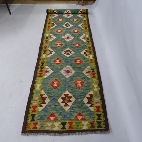 2313 - A Maimana Kilim Runner. 301cm x 78cm