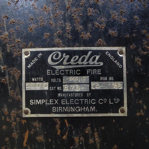 2711 - A mid-century Creda electric heater. 50cm x 56cm x 20cm