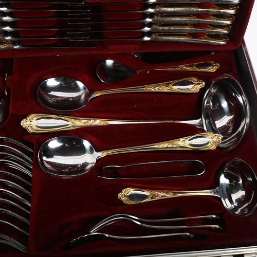 905 - BESTECKE SOLINGEN - a 70-piece gold plated canteen of cutlery in fitted case