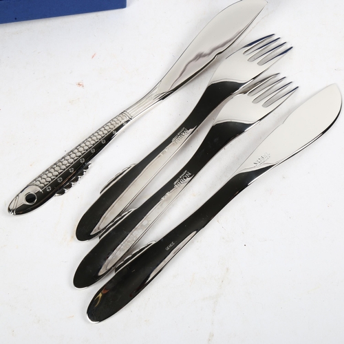 922 - NOBLE - a set of 4 fish knives and forks, by Gense, by Gunnar Cyren, these were originally designed ... 