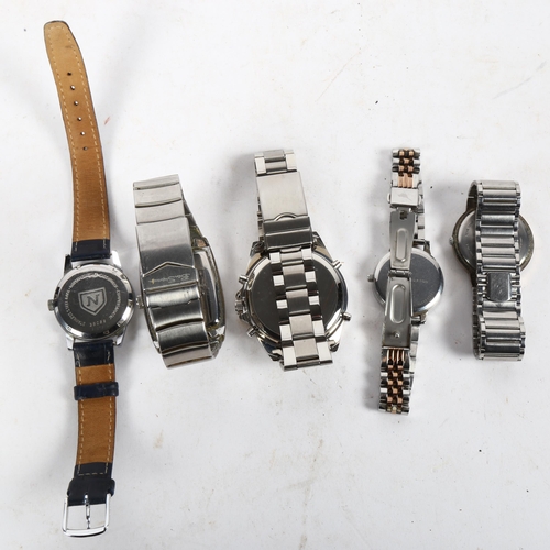 942 - 5 various lady's and gent's fashion watches, including Ben Sherman, Olivia Burton etc