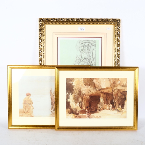 2878 - A set of 5 William Russell Flint prints, all framed, and another by the same artist, Madam Du Bassy ... 