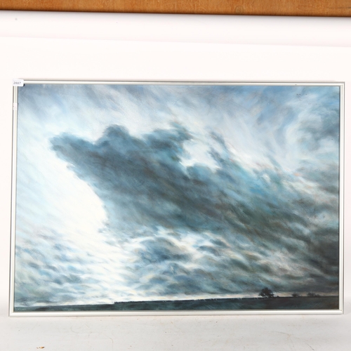 2887 - C A Caufield, oil on canvass, sky, gathering tranquility, 2007, 70cm x 100cm, framed