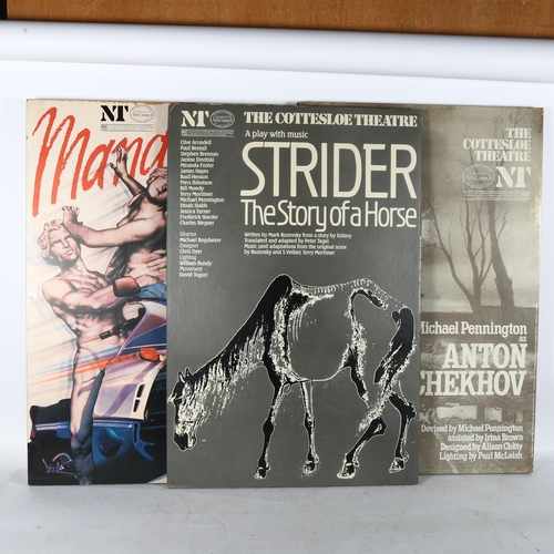 2898 - 7 theatre advertising boards, including Strider The Story of a Horse, Blondel etc