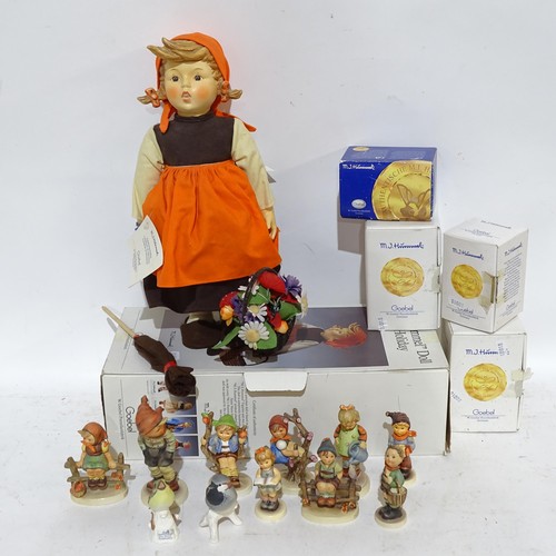 460 - A boxed Hummel doll, and 11 small Hummel and Goebels figures, 4 boxed